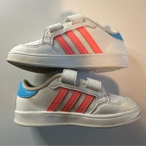 Adidas Sneaker Girl’s Size 9 White Velcro